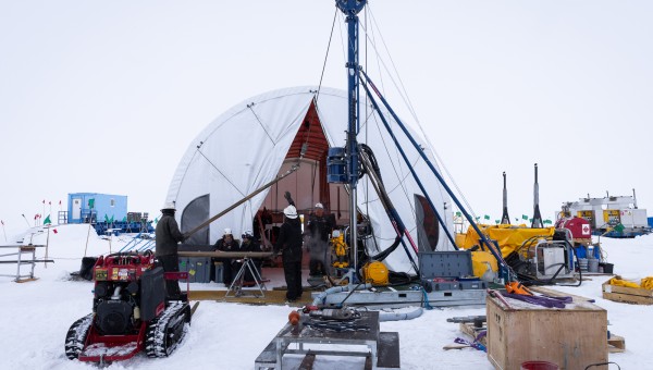 Team of scientists retrieve massive Antarctic core sample to better understand warming planet
